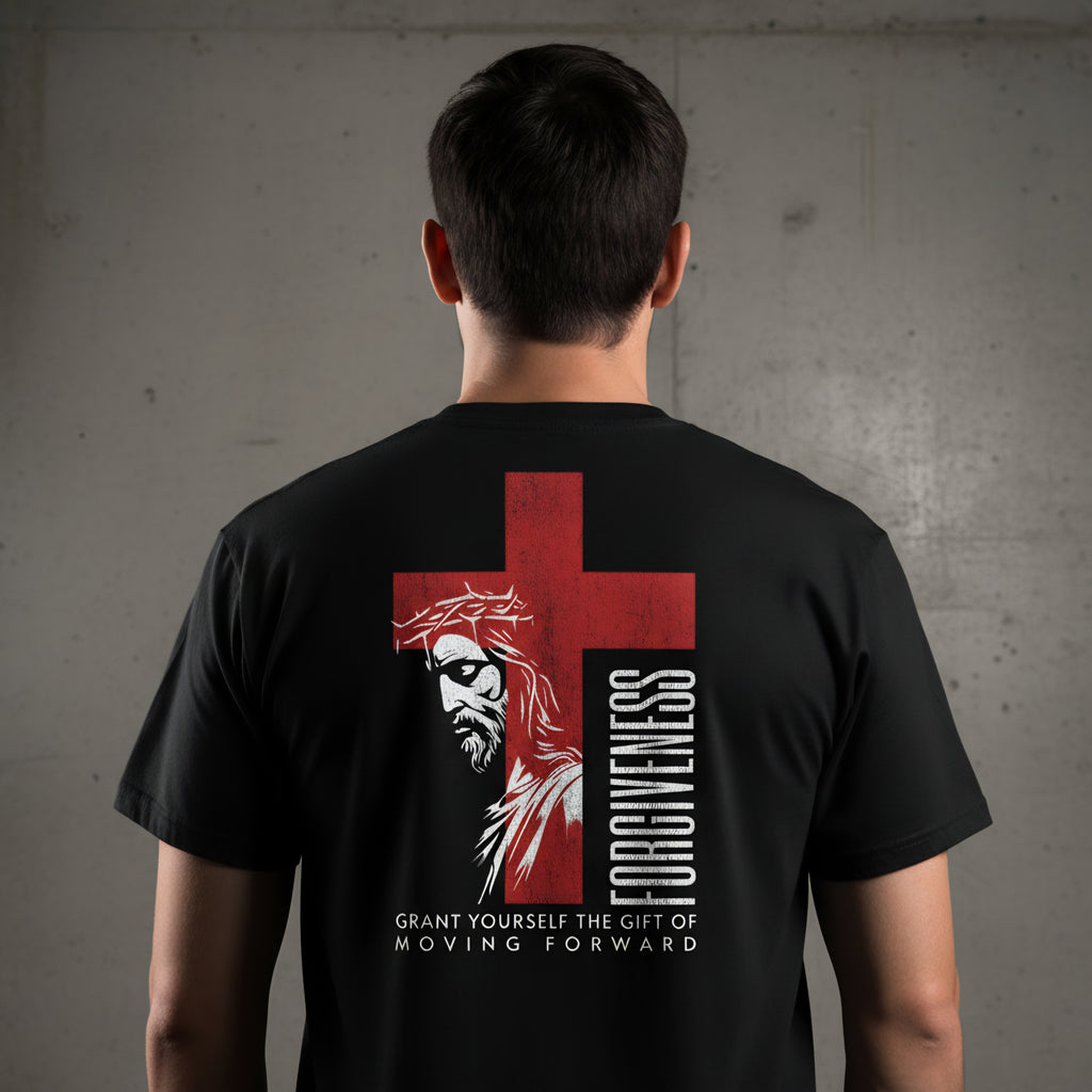 FORGIVENESS Tee - Jesus and the Cross Shirt - Unisex