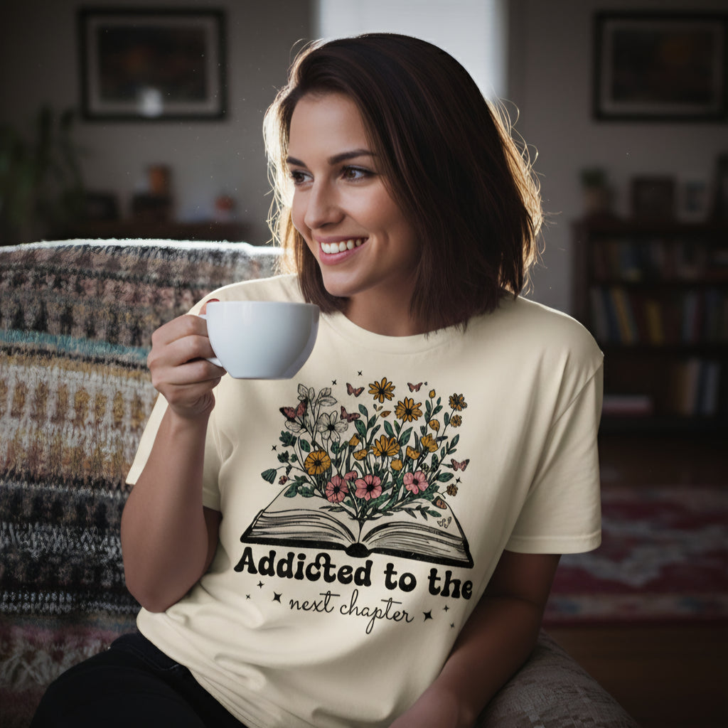 Addicted to the Next Chapter - Book Lover Tee